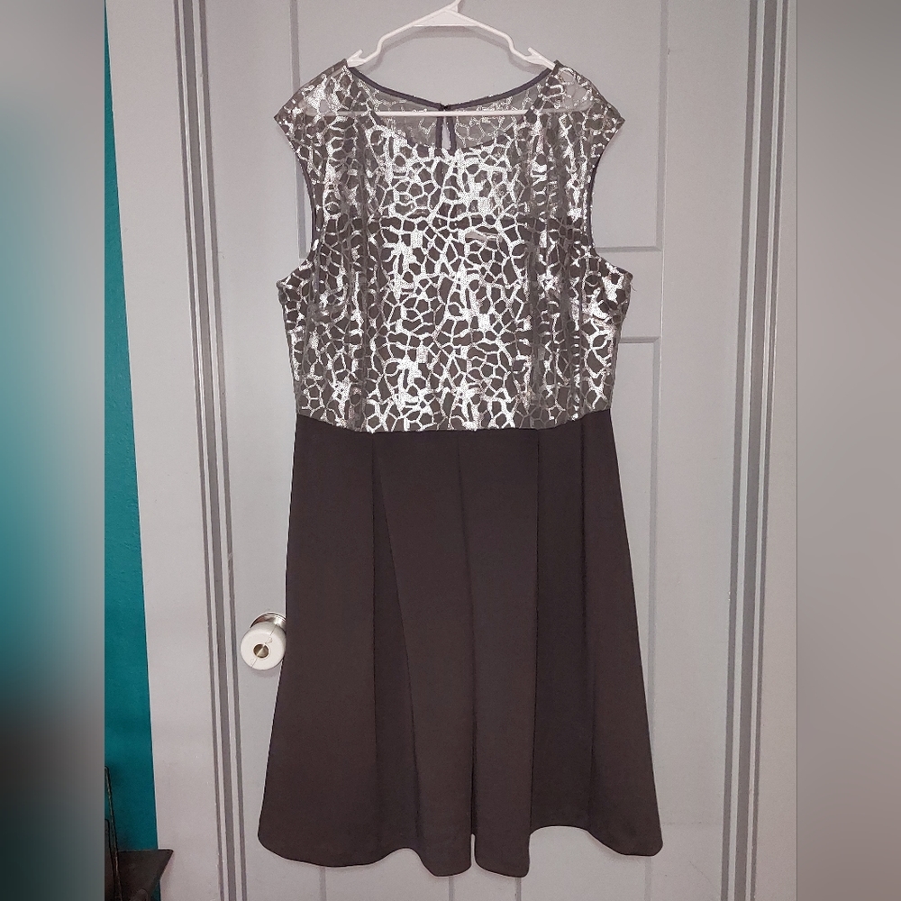 Studio One Grey and Silver Cocktail Dres
